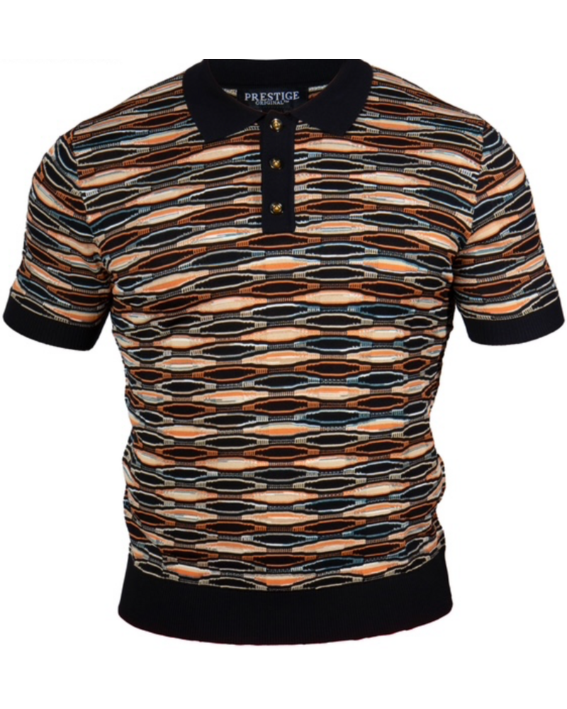 Prestige Prestige S/S Textured Polo Knit