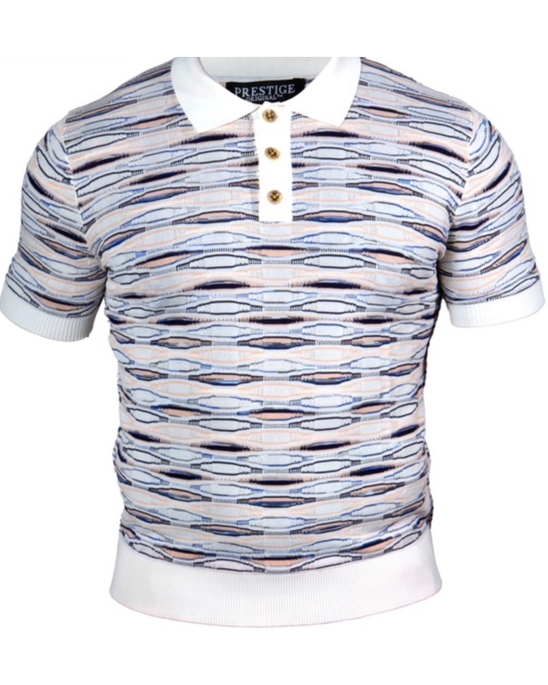 Prestige Prestige S/S Textured Polo Knit