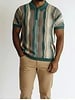 Cigar Cigar S/S Tapestry Zip Polo Knit