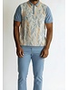 Cigar Cigar S/S Tropical Palm Zip Polo Knit