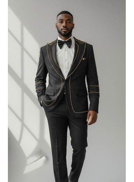 FC Peak Lapel Studded Suit