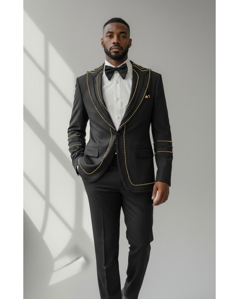 FC Peak Lapel Studded Suit