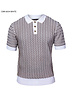 Prestige Prestige S/S Polo Chevron Stripe Knit Shirt