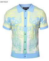 Prestige Prestige S/S Full BD Floral Knit Shirt