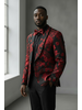 Manzini Manzini Floral Blazer W/Stone Lapel & Bow Tie