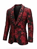 Manzini Manzini Floral Blazer W/Stone Lapel & Bow Tie