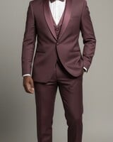 Fetti Shawl Lapel Vested Tuxedo W/Bow Tie