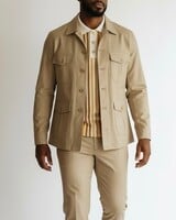 Tayion Tayion Gaberdine Safari Suit
