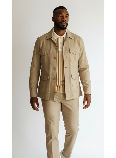 Tayion Tayion Gaberdine Safari Suit