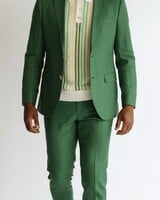 Vitali 2B Pic Stich Linen Suit