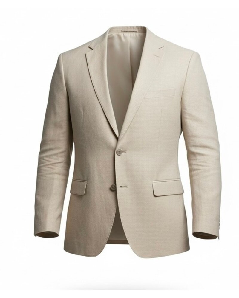 Vitali 2B Pic Stich Linen Suit
