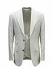 Tayion Tayion 2B Peak Lapel Crosshatch Vested Suit