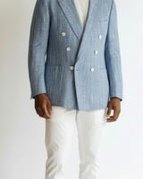 Canuti D/B Slub Linen Pinstripe Blazer