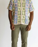 Lanzzino Lanzzino S/S Patchwork Lace Shirt