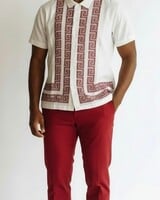 Silversilk Silversilk S/S Greek Key Knit Set