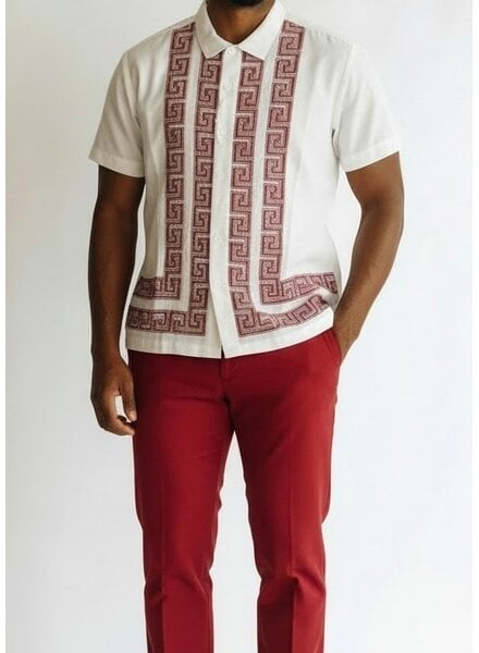 Silversilk Silversilk S/S Greek Key Knit Set