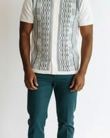 Silversilk Silversilk S/S Dash Stripe Knit Set