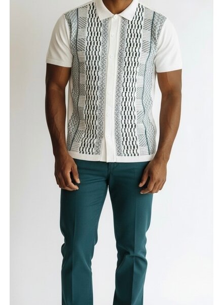 Silversilk Silversilk S/S Dash Stripe Knit Set