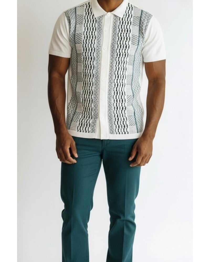 Silversilk Silversilk S/S Dash Stripe Knit Set