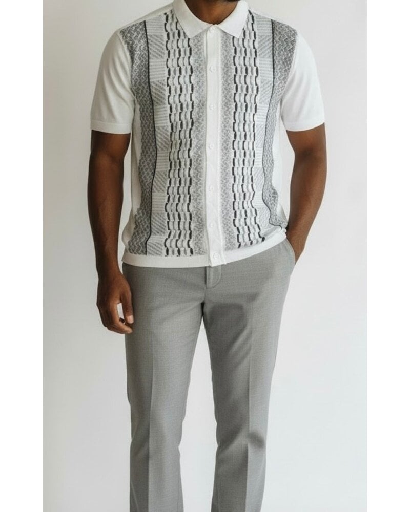 Silversilk Silversilk S/S Dash Stripe Knit Set