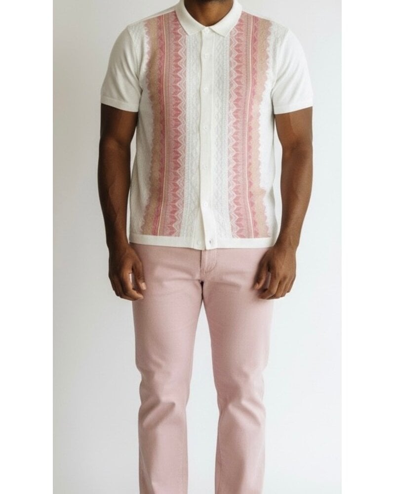 Silversilk Silversilk S/S Aztec Stripe Knit Set