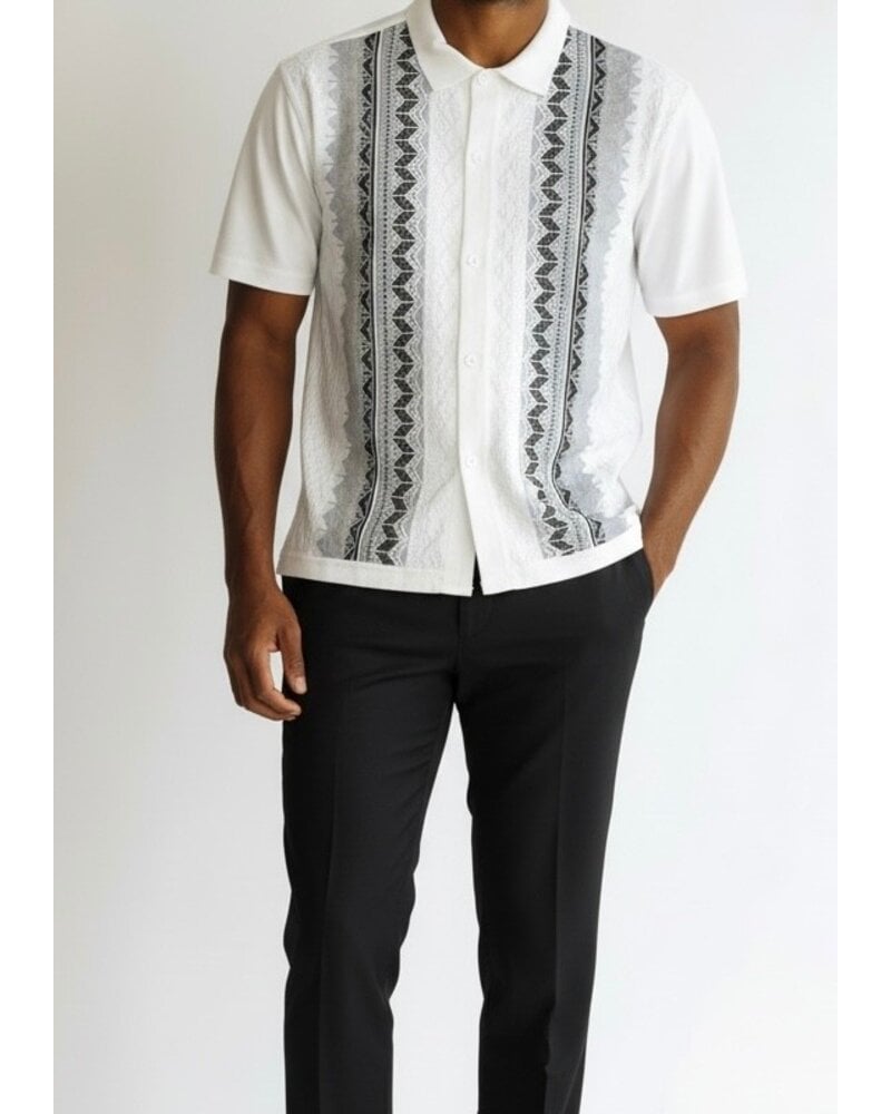 Silversilk Silversilk S/S Aztec Stripe Knit Set