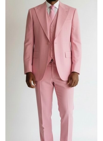 Tiglio Tiglio 1B High Twist Gaberdine Vested Suit (Solid)