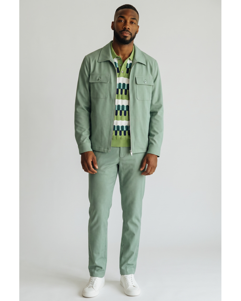 Robert Lewis RL Zip Up Jacket & Pant Set