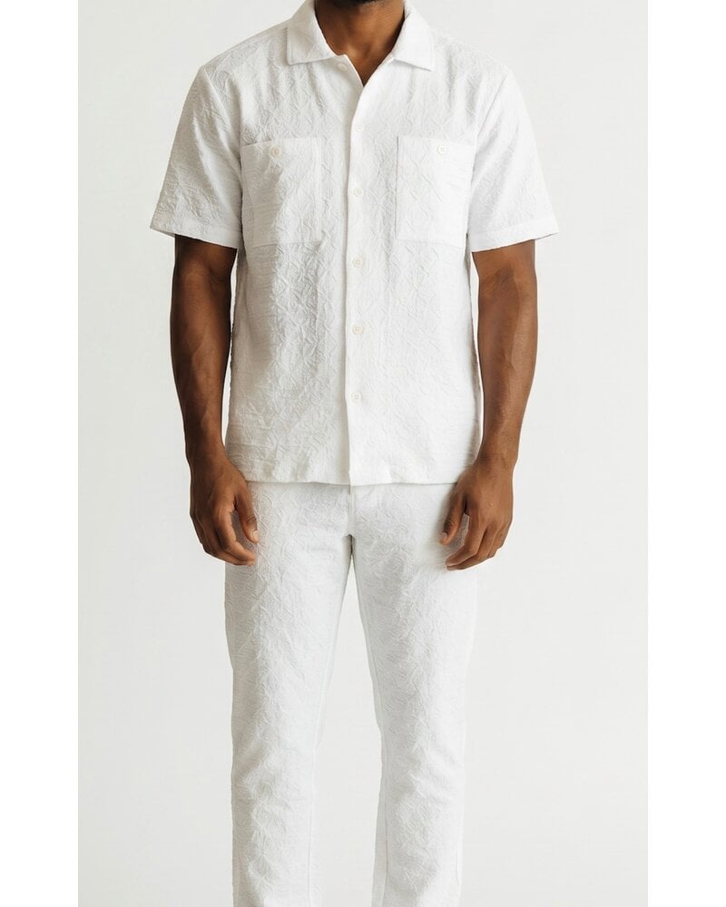 Robert Lewis RL S/S Crinkle Shirt & Pant Set
