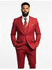 Mazari Mazari 1B Peak Lapel Pinstripe Vested Suit