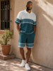 Stacy Adams SA Greek Key Short Set
