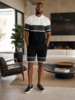 Stacy Adams SA Greek Key Short Set