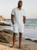 Stacy Adams SA S/S Seersucker Stripe Short Set