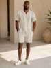 Stacy Adams SA S/S Seersucker Stripe Short Set