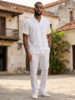 Stacy Adams SA S/S Cuban Linen Set