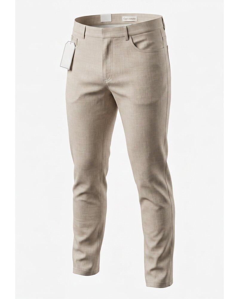 Cigar Cigar Textured Tweed Pant