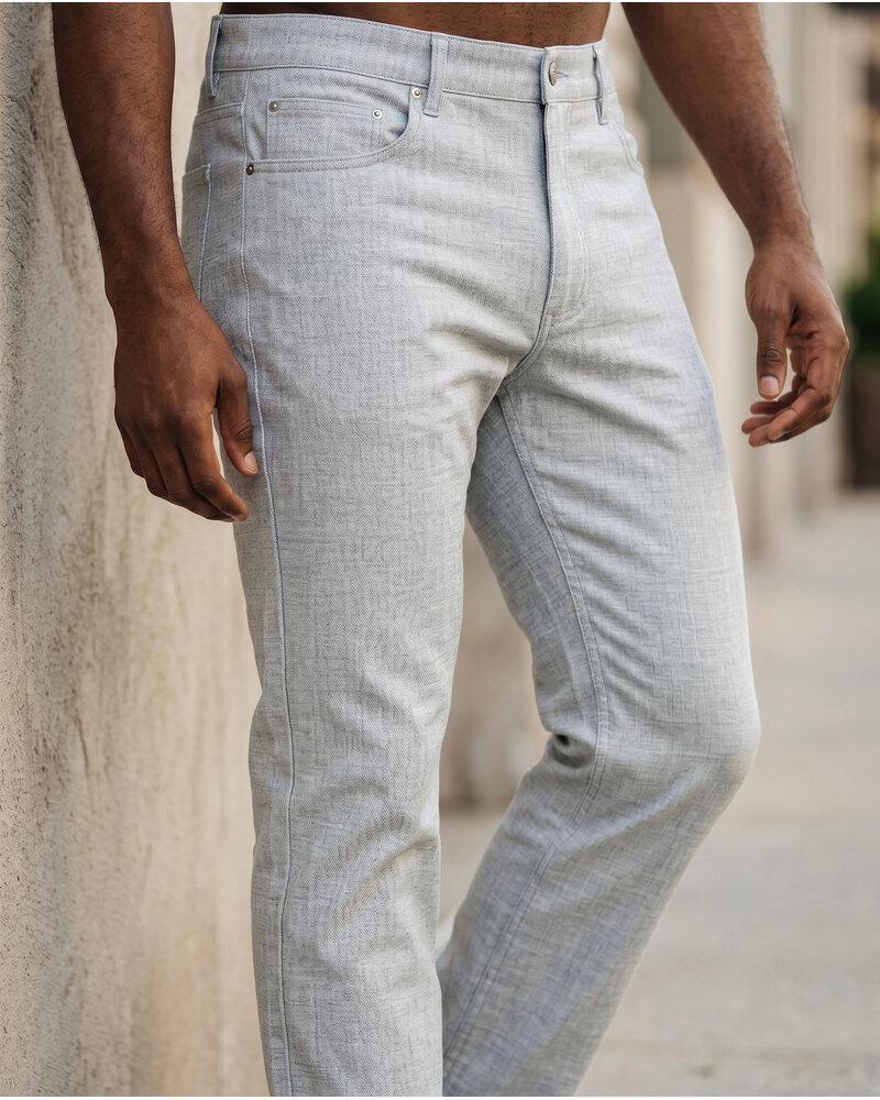 Cigar Cigar Textured Tweed Pant