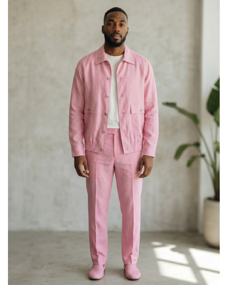 Prestige Prestige Linen Utility Jacket & Pant Set