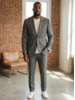 2B LV Pattern Slim Fit Suit