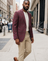 Tiglio Tiglio 2B Window Paine Gaberdine Blazer