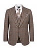 Tiglio Tiglio Plaid Window Paine Gaberdine Vested Suit (Bardolino)