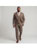 Tiglio Tiglio Plaid Window Paine Gaberdine Vested Suit (Bardolino)