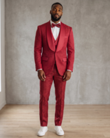 Kent & Park Kent & Park Shawl Lapel Paisley Tuxedo