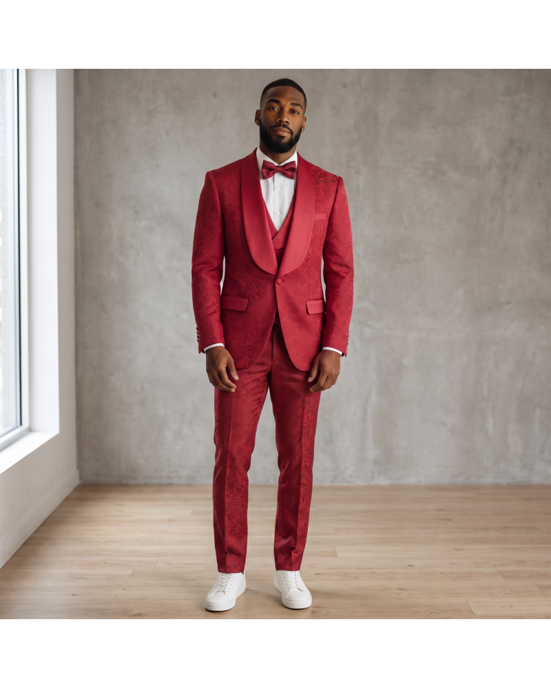 Kent & Park Kent & Park Shawl Lapel Paisley Tuxedo