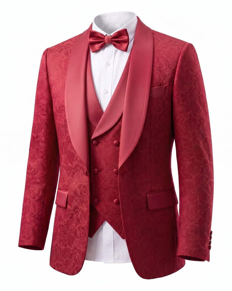 Kent & Park Kent & Park Shawl Lapel Paisley Tuxedo