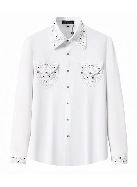 Barocco Barocco L/S Shirt W/Rhinestone