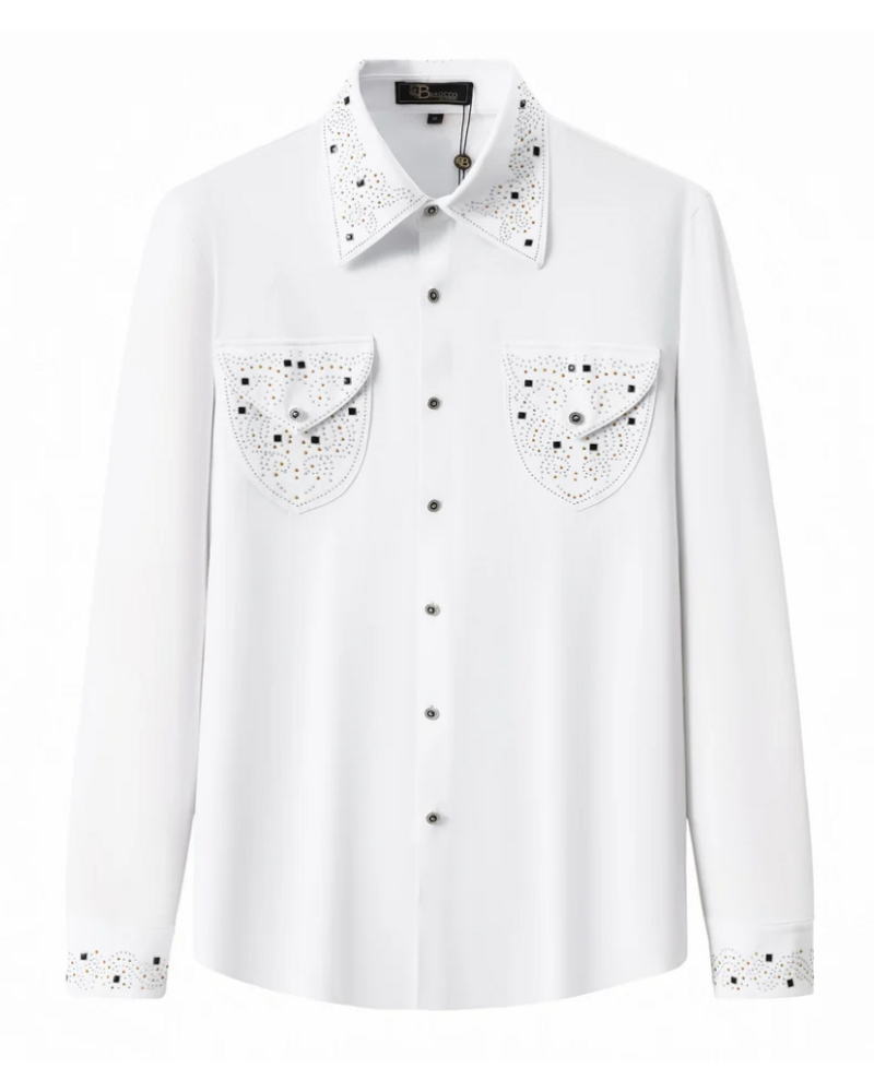 Barocco Barocco L/S Shirt W/Rhinestone