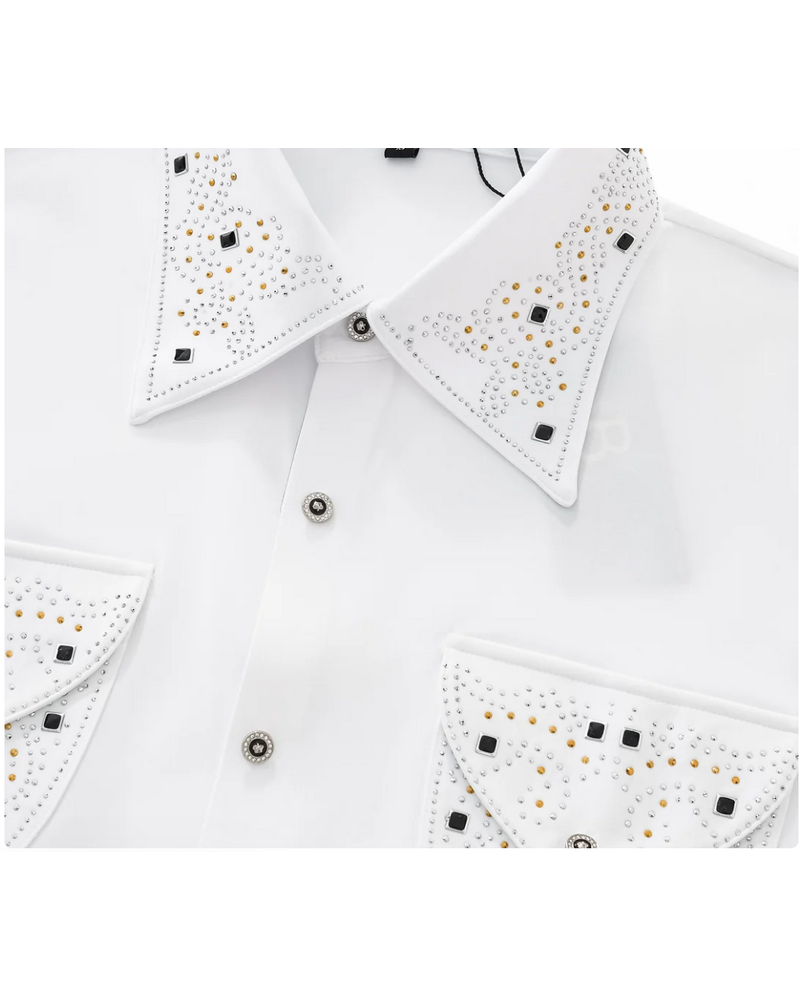 Barocco Barocco L/S Shirt W/Rhinestone