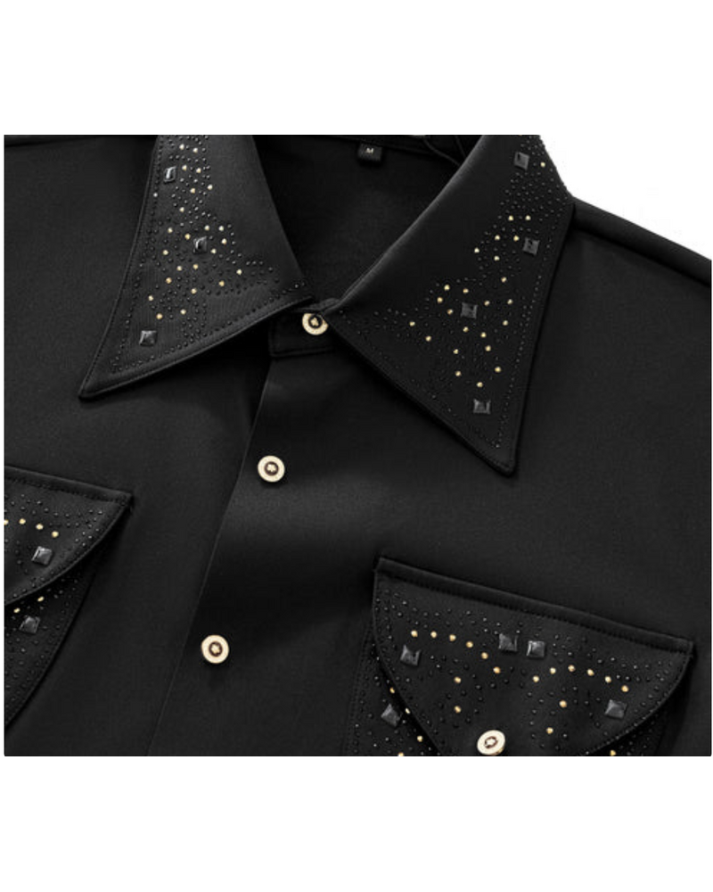 Barocco Barocco L/S Shirt W/Rhinestone