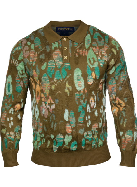Prestige Prestige L/S Polo Animal Towel Sweater